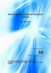 Benchmarking on Chitosan Production in China