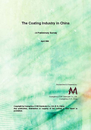 The Coating Industry in China
