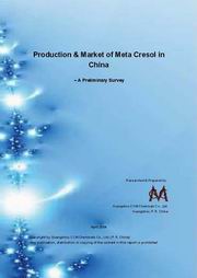 Meta Cresol Production & Market in China