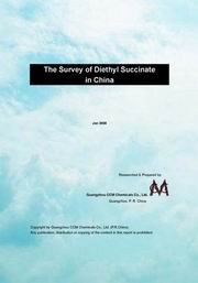 The Survey of Diethyl Succinate in China